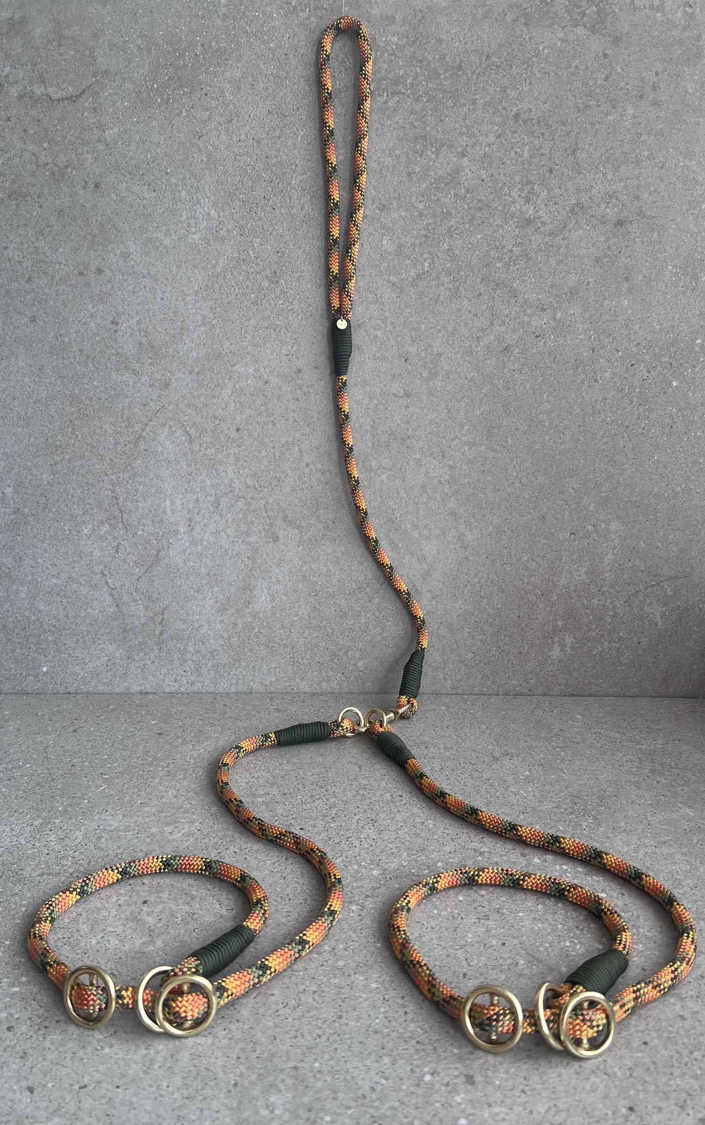 Retrieverline til flere hunde Autumn Blaze/Army Green