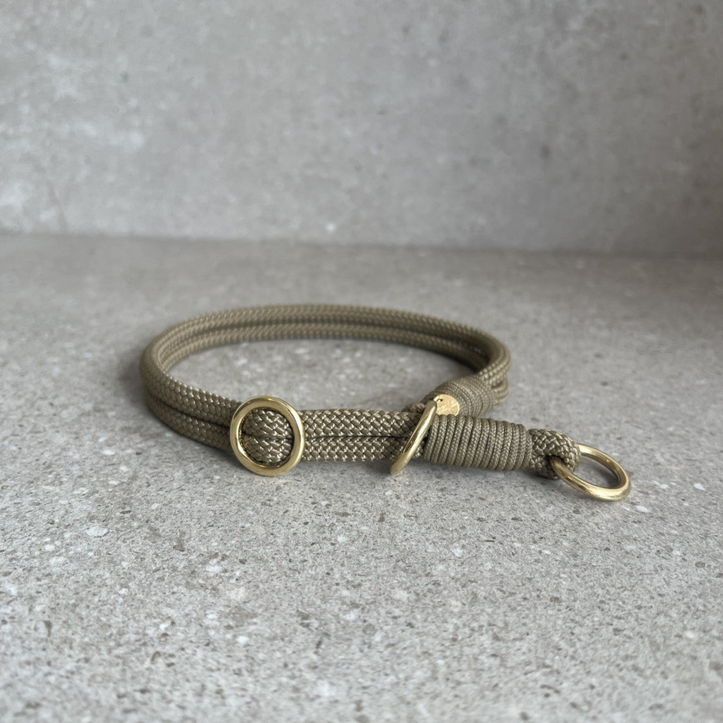Slip-halsbånd dobbelt Coyote Brown
