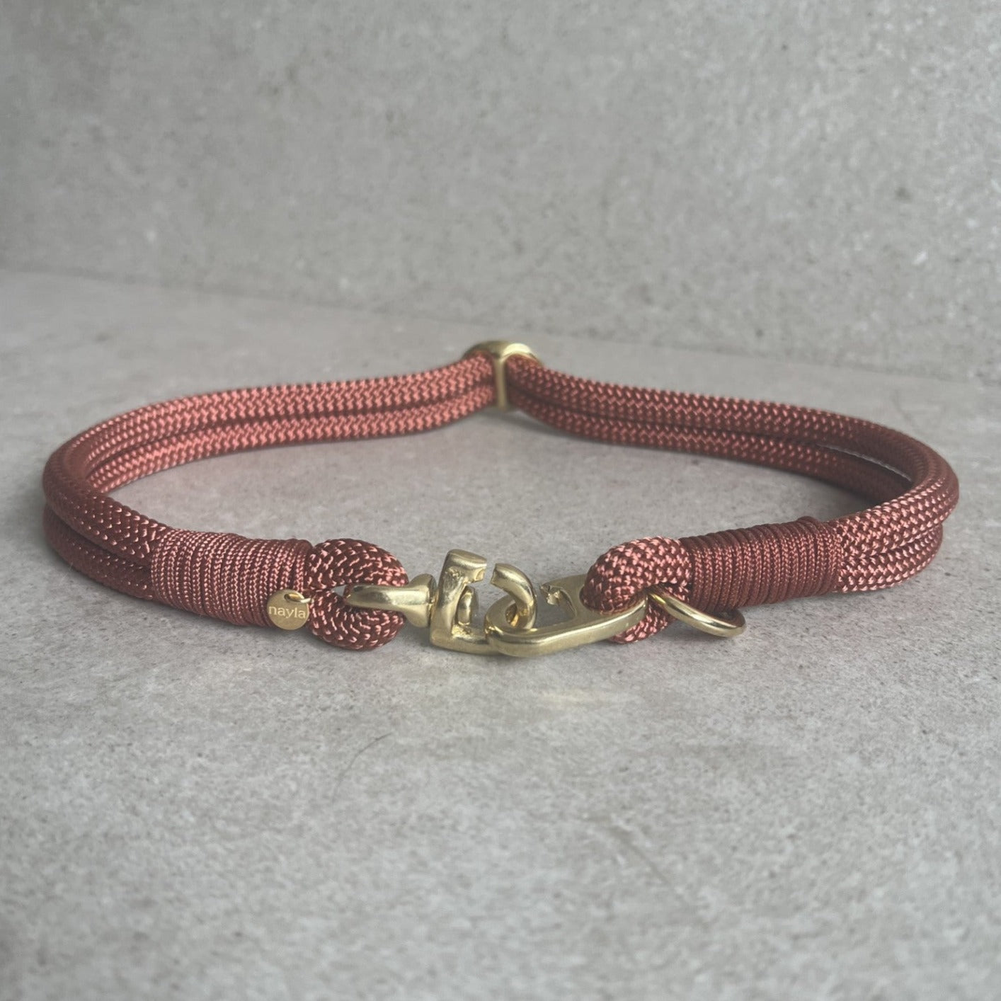 Halsbånd dobbelt Bronze Brown