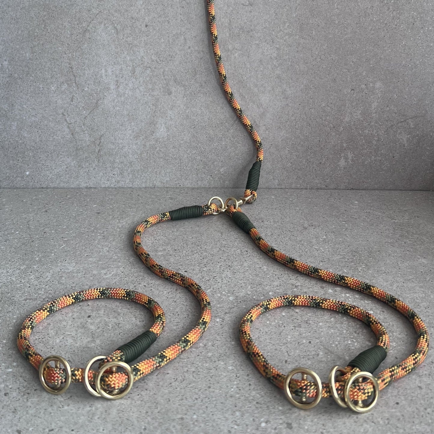 Retrieverline til flere hunde Autumn Blaze/Army Green