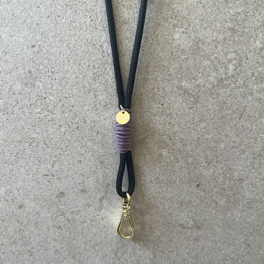 Fløjtesnor Black/Mauve