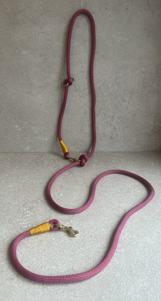 Hands-free line Wine Red/Golden Rod
