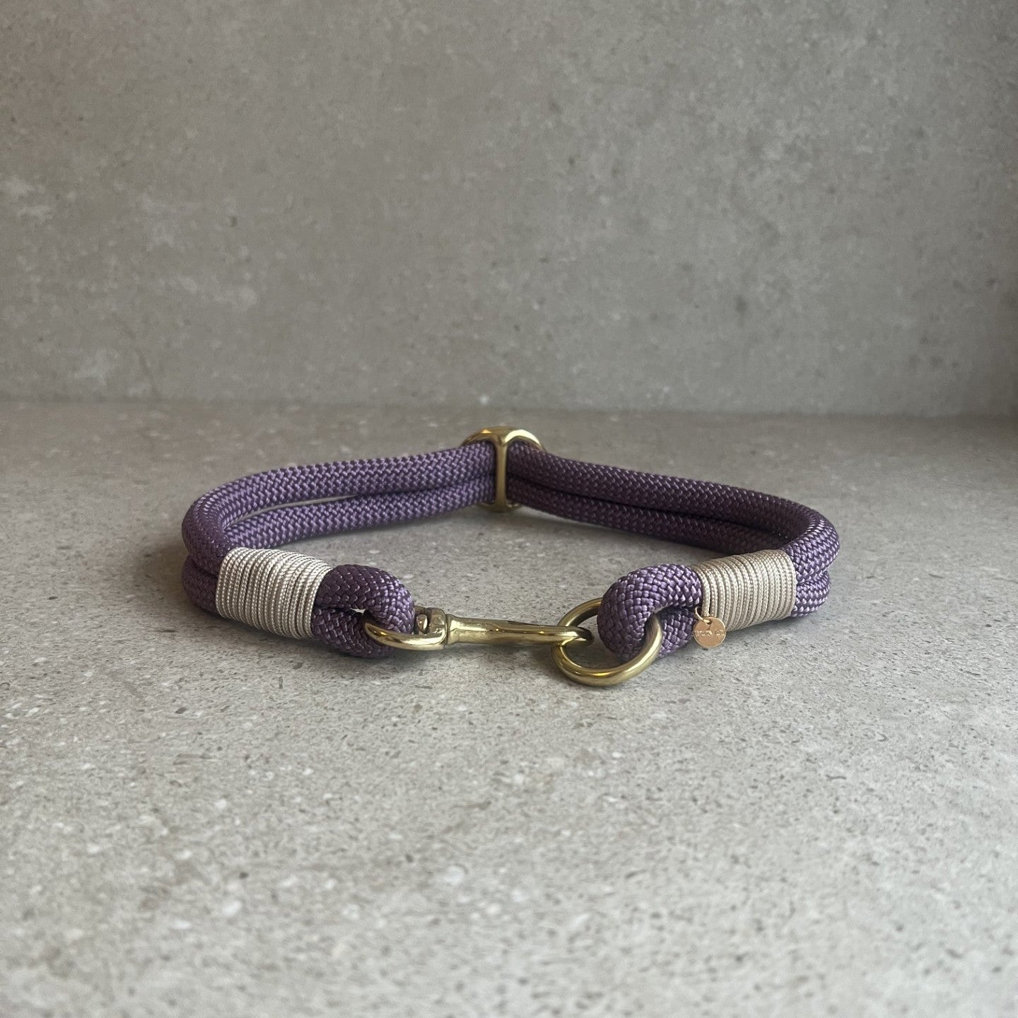 Halsbånd dobbelt Mauve/Latte