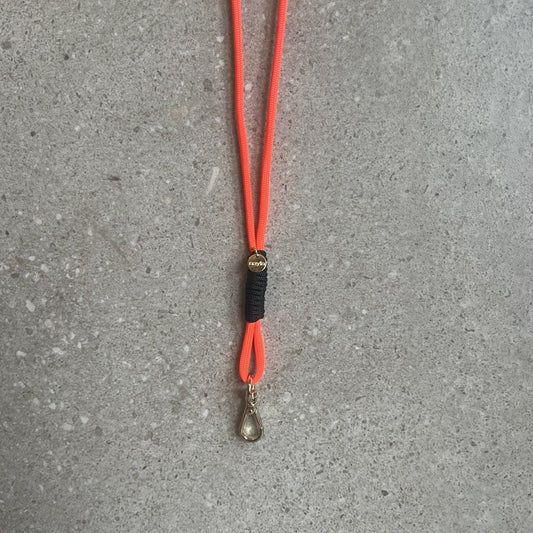 Fløjtesnor Neon Orange/Black