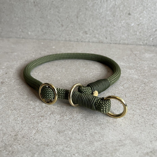 Slip halsbånd Army Green